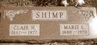 Marie and Clair's grave